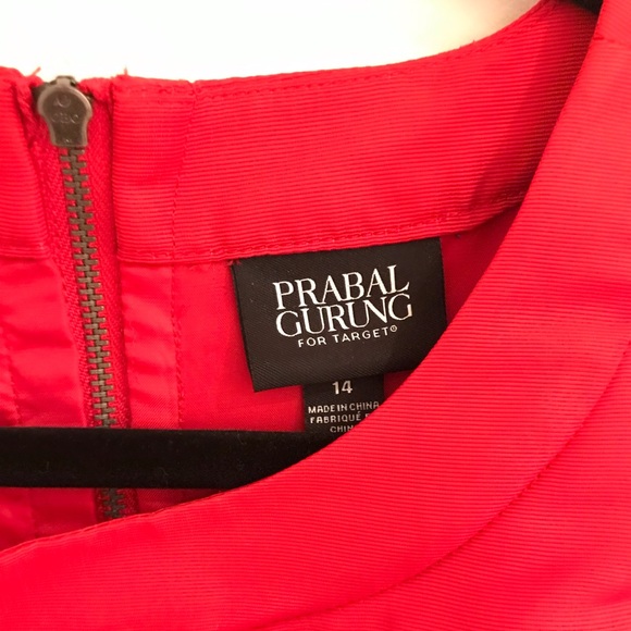 Pranav Gurung for Target red dress w/ pockets XXO - Picture 2 of 7